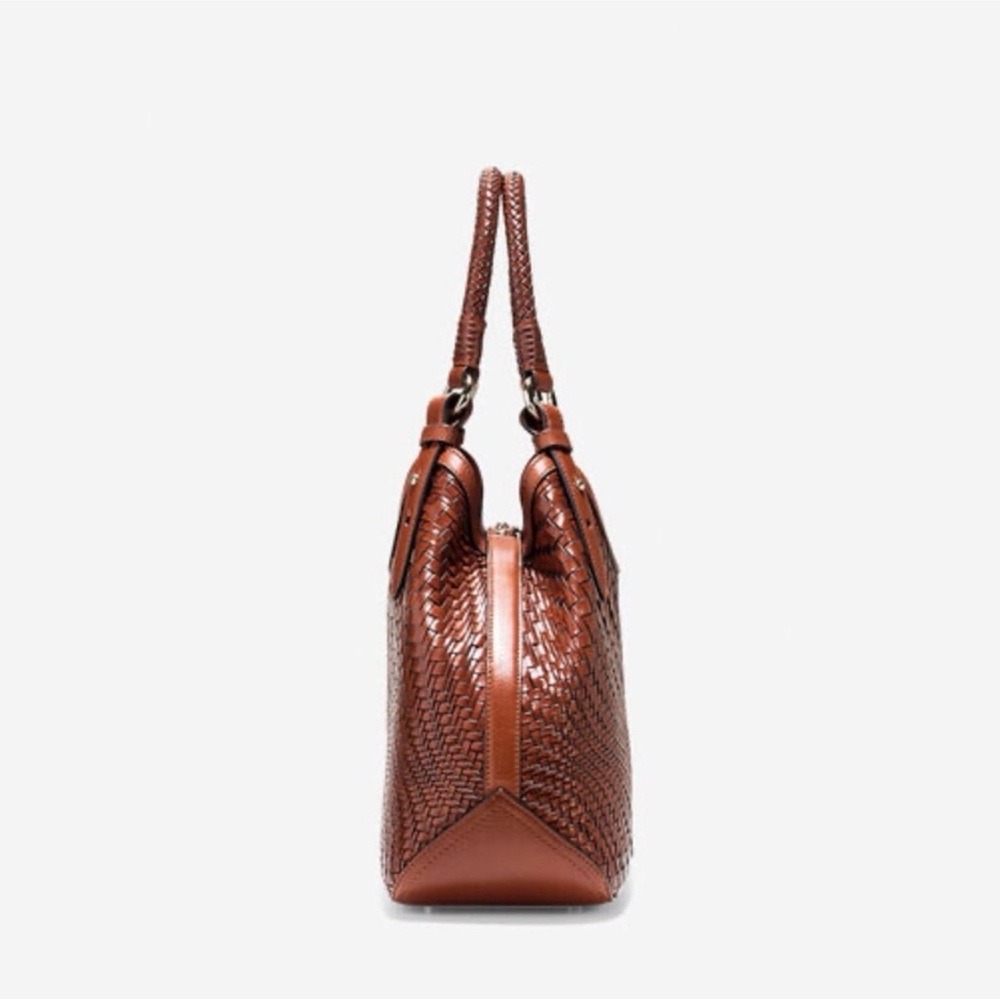 Cole Haan LIMITED EDITION Genevieve Woven Shoulder Bag in Sequoia - Picture 4 of 10